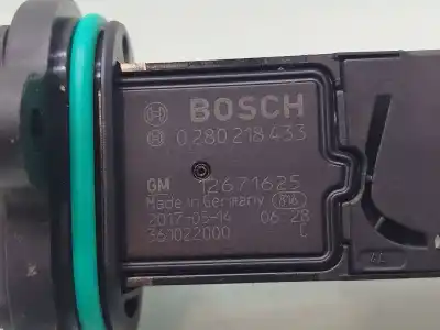 Автозапчастина б/у витратомір повітря для opel astra k (b16) 1.4 turbo (68) посилання на oem iam 12671625 0280218433 12671625