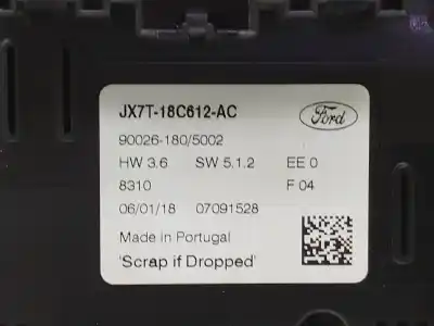 Автозапчасти б/у климат-контроль за ford focus iv (hn) 1.5 ecoblue ссылки oem iam  900261805002 jx7t18c612ac