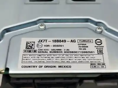 Автозапчасти б/у электронный модуль за ford focus iv (hn) 1.5 ecoblue ссылки oem iam  20180608 10r059201 jx7t18b849ag