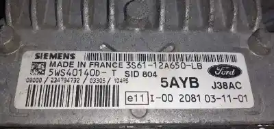 Second-hand car spare part ecu engine control for ford fiesta (cbk) * oem iam references 3s6112a650lb  5ws4014d