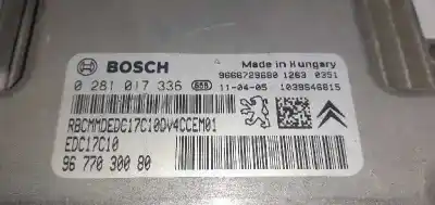 Second-hand car spare part ecu engine control for citroen c3 attraction oem iam references 194490 0281017336 9677830080