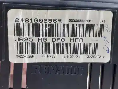 İkinci el araba yedek parçası enstrüman paneli için renault scenic iii grand dynamique oem iam referansları 248106369r 248100996r 503002220607