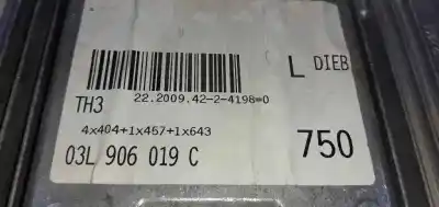 Автозапчасти б/у блок управления двигателем за audi a4 berlina (b8) e ссылки oem iam 03l96019c  0281016353