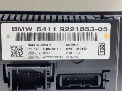 Peça sobressalente para automóvel em segunda mão comando de sofagem (chauffage / ar condicionado) por bmw x1 (e84) sdrive 20 d referências oem iam 64119221853  a2c53399845
