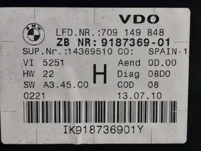 Peça sobressalente para automóvel em segunda mão quadrante por bmw x1 (e84) sdrive 20 d referências oem iam 918736901  a2c53387909