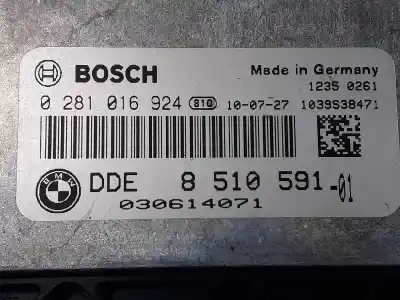 Second-hand car spare part ecu engine control for bmw x1 (e84) sdrive 20 d oem iam references 8510591  0281016924