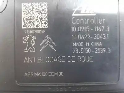 Peça sobressalente para automóvel em segunda mão abs por citroen c3 attraction referências oem iam 1608752780  9802460680
