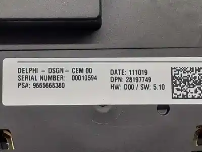 Second-hand car spare part multifunction switch for peugeot 508 sw active oem iam references 9665668380  28197749