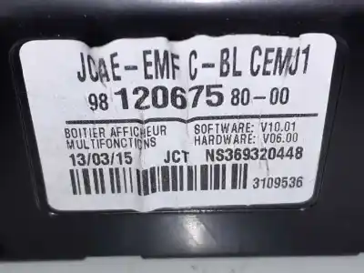 Автозапчасти б/у многофункциональный дисплей за citroen jumpy spacetourer * ссылки oem iam 9812067580  ns369320448
