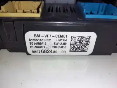 Second-hand car spare part fuse box unit for citroen jumpy spacetourer * oem iam references 9807682480 vf7cem01 2551410022