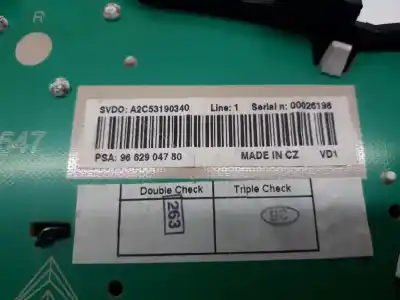 Peça sobressalente para automóvel em segunda mão quadrante por peugeot 207 confort referências oem iam 9662904780  a2c53190340