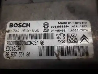 Second-hand car spare part ecu engine control for peugeot 207 confort oem iam references 9663755480  0281013868