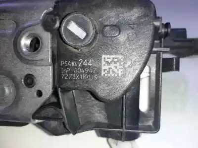 Second-hand car spare part left front door lock for citroen c3 attraction oem iam references 006244  7273x1101j3