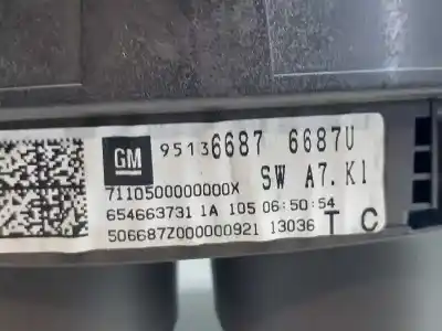 Pezzo di ricambio per auto di seconda mano pannello degli strumenti per opel mokka business riferimenti oem iam 95136687  654663731