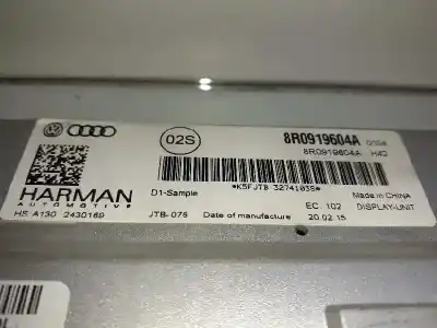 Автозапчасти б/у многофункциональный дисплей за audi a4 avant (8k5) (2008) básico ссылки oem iam 8r0919604a  hsa1302430169