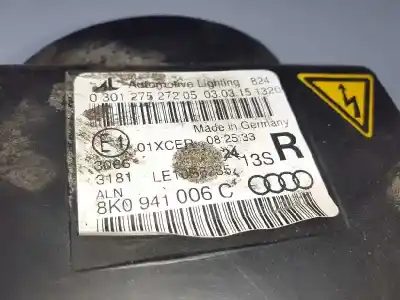 Second-hand car spare part right headlight for audi a4 avant (8k5) (2008) básico oem iam references 8k0941006c 8k0941597e 4g0907697d