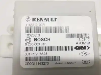 Автозапчасти б/у электронный модуль за dacia duster * ссылки oem iam 416512190r 10323653 0260003016