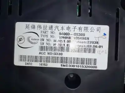 Peça sobressalente para automóvel em segunda mão quadrante por kia niro i (de) 1.6 gdi hybrid referências oem iam 94003g5300  22038