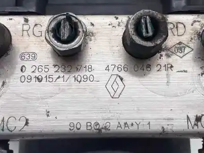 Pezzo di ricambio per auto di seconda mano abs per dacia logan ambiance riferimenti oem iam 476604621r  0265232718