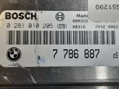 Second-hand car spare part ecu engine control for bmw serie 3 berlina (e46) 320d oem iam references 7786887  0281010205