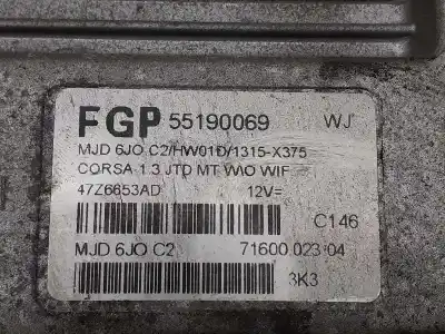 Second-hand car spare part ecu engine control for opel corsa 3 c 1.3 cdti 70ch manual oem iam references 55190069 7160002304 47z6653ad