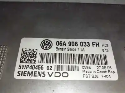 Second-hand car spare part ecu engine control for seat altea (5p1) 1.6 oem iam references 06a906033fh  5wp40456
