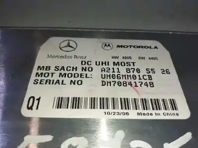 Pezzo di ricambio per auto di seconda mano modulo elettronico per mercedes-benz clase r (w251) 3.0 cdi cat riferimenti oem iam a2118705526 uh06mm01cb dm70841748