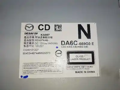 Автозапчастина б/у аудіо система / радіо cd для mazda cx-3 (dk) 2.0 skyactiv-g посилання на oem iam da6c669g0e  