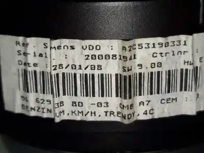 Peça sobressalente para automóvel em segunda mão quadrante por peugeot 207 confort referências oem iam 9662913880  a2c53190331