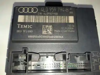 Peça sobressalente para automóvel em segunda mão módulo electrónico do fecho central por audi q7 (4l) 3.0 tdi referências oem iam 4l0959794b  