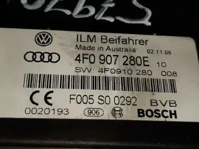 Автозапчастина б/у електронний модуль для audi q7 (4l) 3.0 tdi посилання на oem iam 4f0907280e  f005s00292