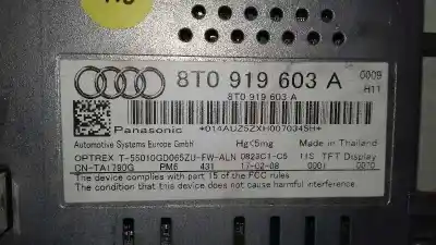 Автозапчастина б/у багатофункційний дисплей для audi a4 berlina (b8) básico посилання на oem iam 8t0919603a  