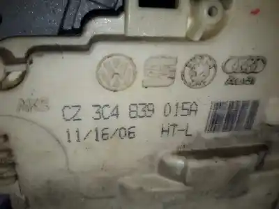 Автозапчастина б/у замок дверей заднього лівого для audi q7 (4l) 3.0 tdi посилання на oem iam 3c4839015a  