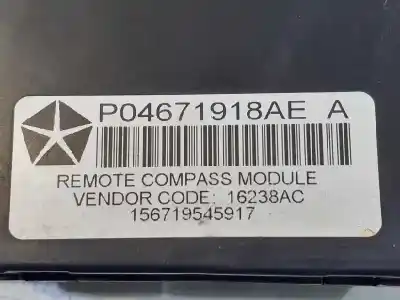 Second-hand car spare part electronic module for dodge caliber 2.0 crd oem iam references p04671918ae 156719545917 16238ac