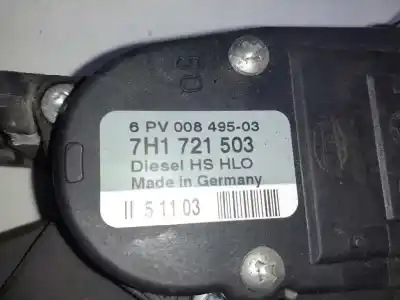 Автозапчастина б/у педаль акселератора для volkswagen t5 bus monovolumen (multivan) посилання на oem iam 7h0721503  6pv00849503