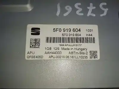 Автозапчастина б/у аудіо система / радіо cd для seat leon st (5f8) fr посилання на oem iam 5f0919604  009apulla151ti