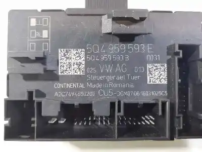 Second-hand car spare part comfort module for seat leon st (5f8) fr oem iam references 5q4959593e a2c7494650200 5q4959593b