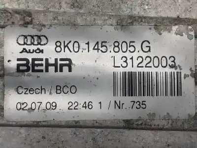 Автозапчасти б/у интеркулер за audi q5 (8r) 2.0 tfsi (155kw) ссылки oem iam 8k0145805g  l3122003