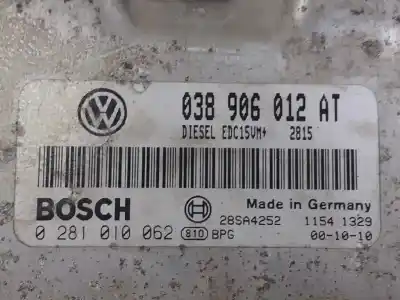 Автозапчасти б/у блок управления двигателем за seat toledo ii (1m2) 1.9 tdi ссылки oem iam 038906012at  0281010062