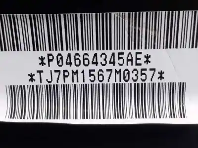 Peça sobressalente para automóvel em segunda mão kit airbag por dodge caliber 2.0 crd referências oem iam   