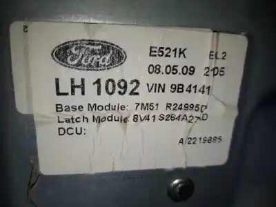 Автозапчасти б/у регулятор стекла заднего левого за ford kuga (cbv) titanium ссылки oem iam 7m51r24995db  7m5t14b534ad