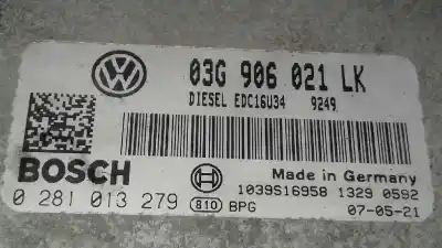 Second-hand car spare part ecu engine control for seat leon (1p1) reference oem iam references 03g906021lj  0281013279
