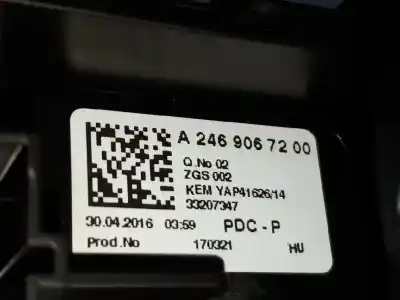 Автозапчасти б/у блок реле/предохранителей за mercedes clase a (w176) a 200 cdi (176.008) ссылки oem iam a2469067300  