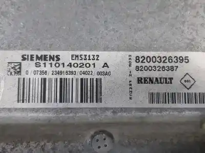 Second-hand car spare part ecu engine control for renault clio ii fase ii (b/cb0) 1.2 oem iam references 8200326395 8200326387 s110140201a