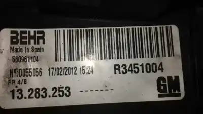 Peça sobressalente para automóvel em segunda mão intercooler por opel meriva b selective referências oem iam 13283253  r3451004