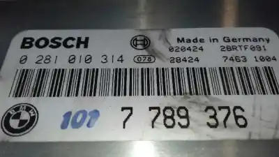 Second-hand car spare part ecu engine control for bmw serie 5 berlina (e39) 525d oem iam references 7789376  0281010314