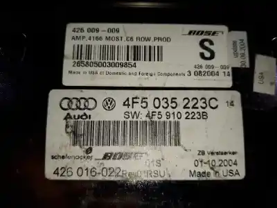 Second-hand car spare part electronic module for audi a6 berlina (4f2) 4.2 quattro oem iam references 4f5035223c 265805003009854 426016022
