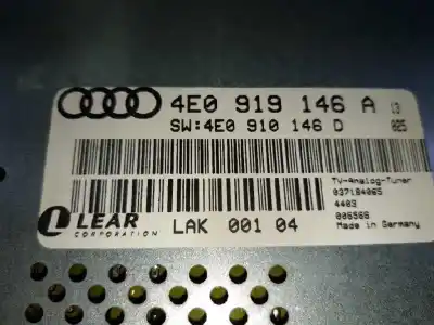 Second-hand car spare part electronic module for audi a6 berlina (4f2) 4.2 quattro oem iam references 4e0919146a 037184065000656604 4e0910146d