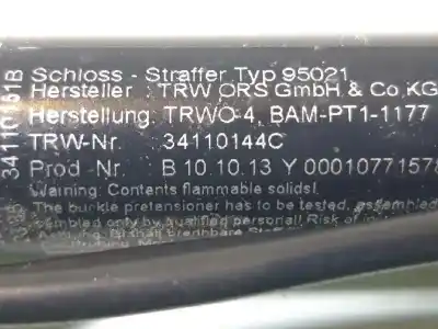 Автозапчастина б/у передній правий гачок для bmw serie 3 lim. (f30) 320d посилання на oem iam 34110144c  