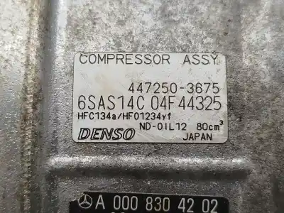 Автозапчасти б/у компрессор кондиционера воздуха за mercedes-benz glb (x247) glb 200 d 4-matic (247.613) ссылки oem iam 0008304202 4471404145 4472503675 a0008304202
